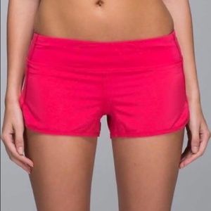 Lululemon Speed Short 2" Hot Pink